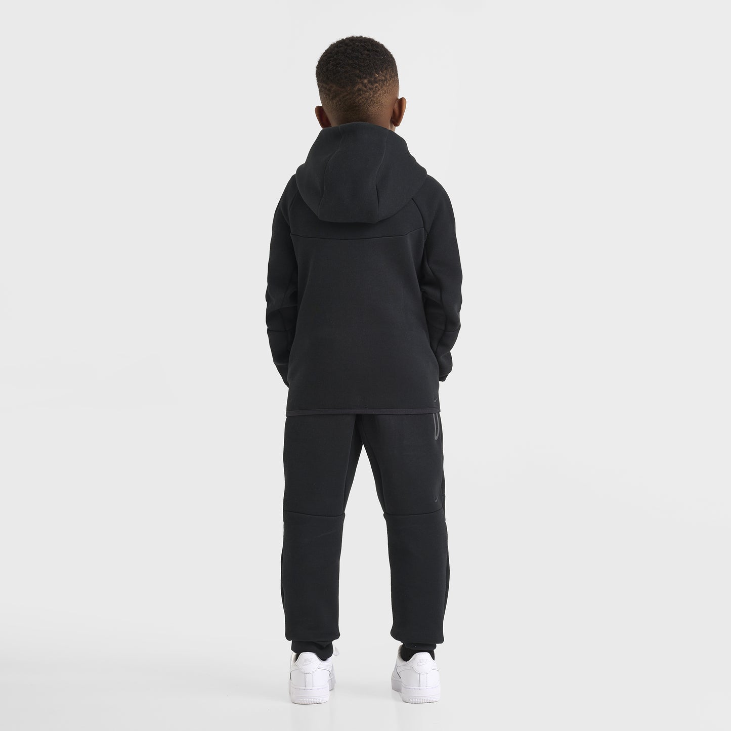 Nike Sportswear Children's Tech Fleece Full Zip Hoodie Set / Black