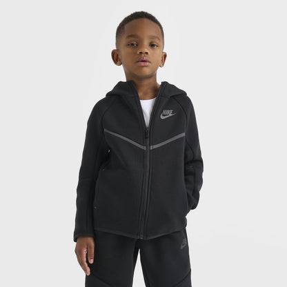 Nike Sportswear Children's Tech Fleece Full Zip Hoodie Set / Black