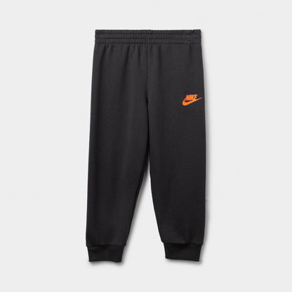 Nike Sportswear Children's GFX PO Fleece Pant Set Black / White - Volt