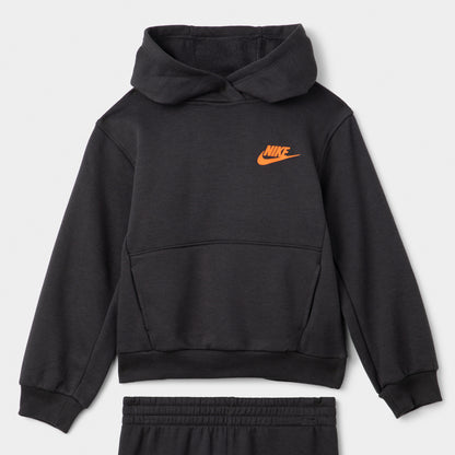 Nike Sportswear Children's GFX PO Fleece Pant Set Black / White - Volt