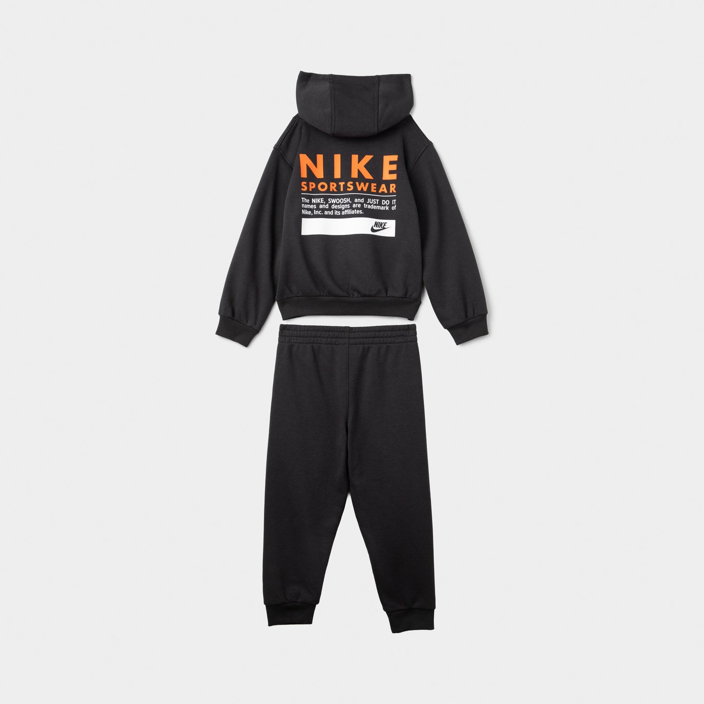 Nike Sportswear Children's GFX PO Fleece Pant Set Black / White - Volt
