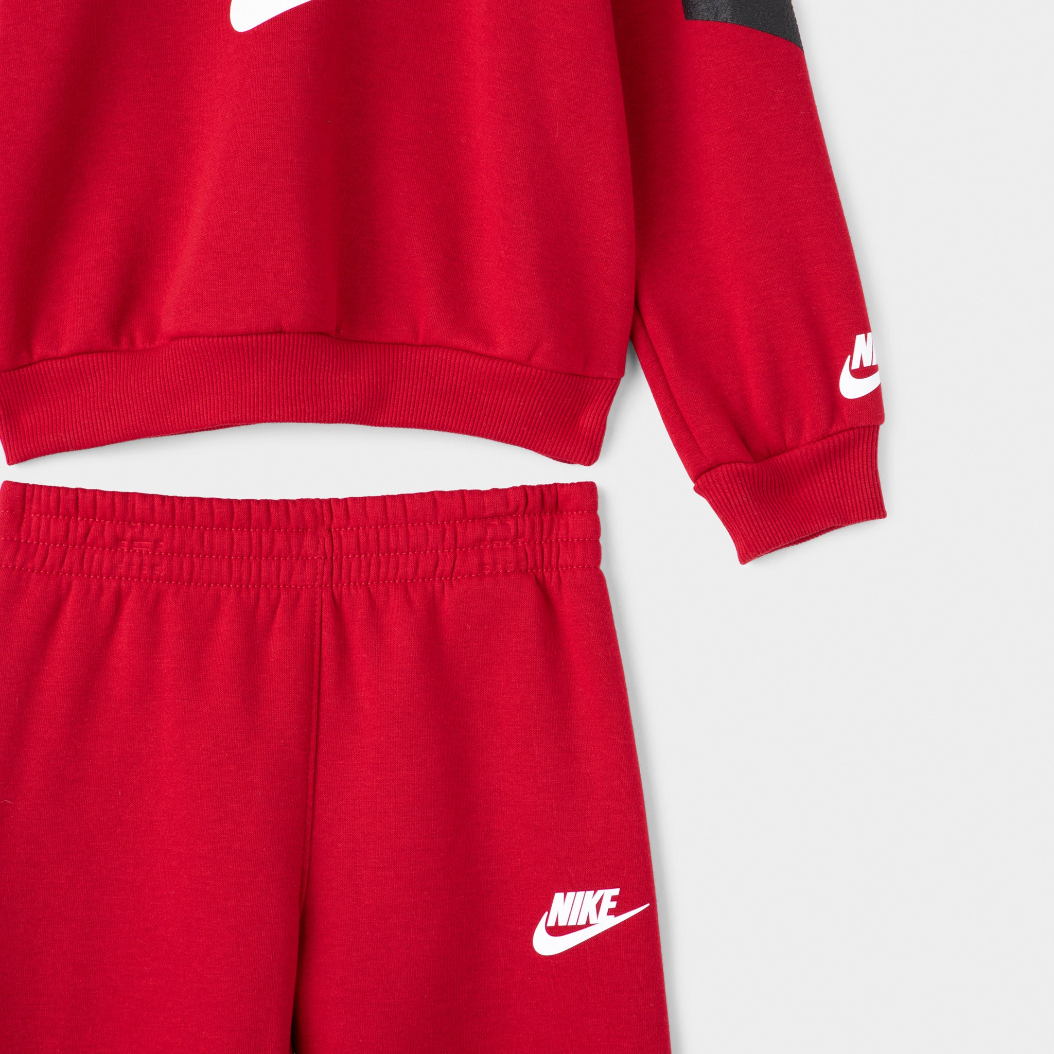 red nike hoodie and sweatpants set