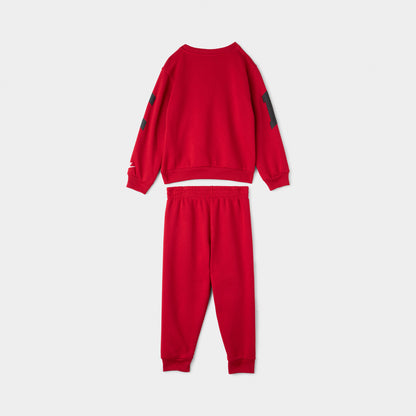 Nike Children's Fleece Crew Jogger Set / Gym Red