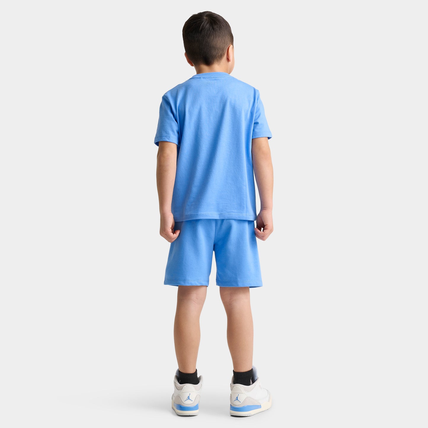 Nike Sportswear Children's Tee Fleece Shorts Set / University Blue