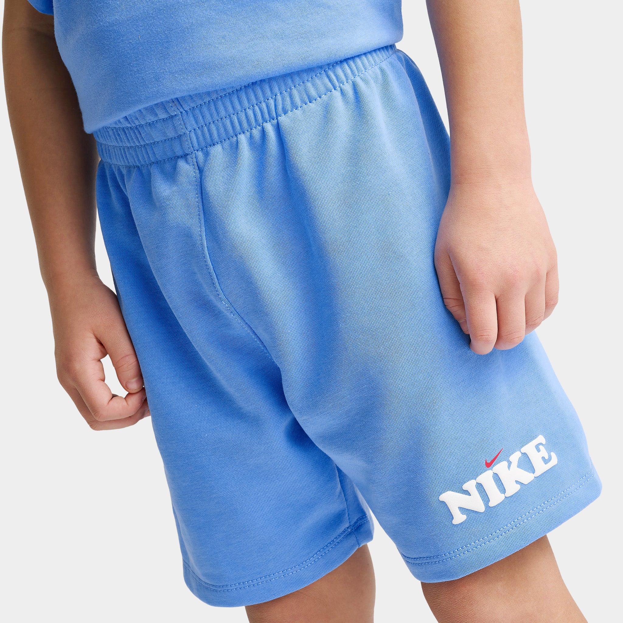 Nike Sportswear Children's Tee Fleece Shorts Set / University Blue