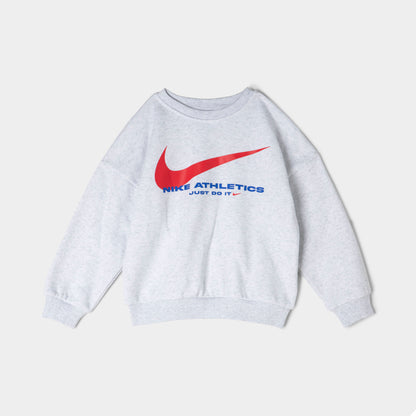 Nike Children's Swoosh Fleece Crew Pant Set / Birch Heather