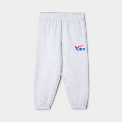 Nike Children's Swoosh Fleece Crew Pant Set / Birch Heather