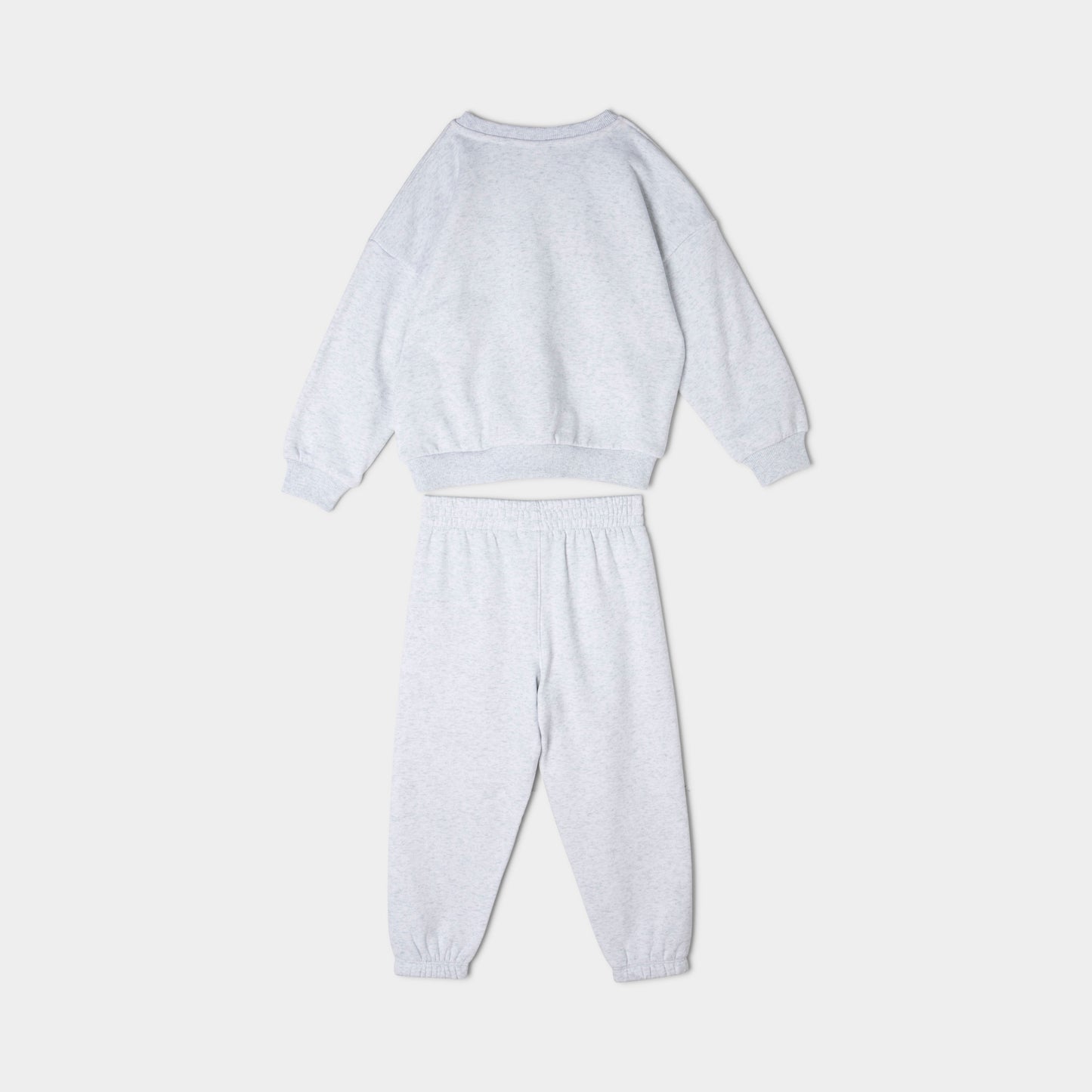 Nike Children's Swoosh Fleece Crew Pant Set / Birch Heather