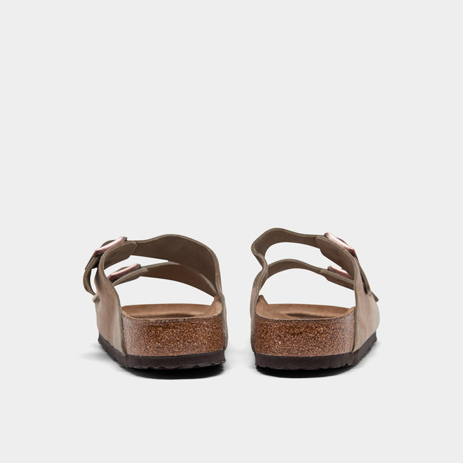Taupe Beige Suede Leather Arizona Sandals – Baltzar