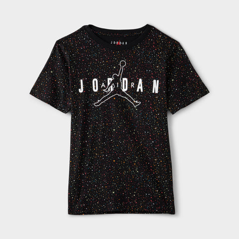 Jordan Junior Boys Speckled Allover Print T shirt Black JD Sports