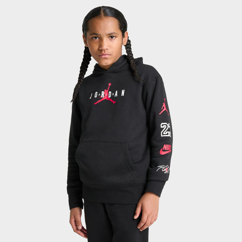 Jordan hoodie black red clearance