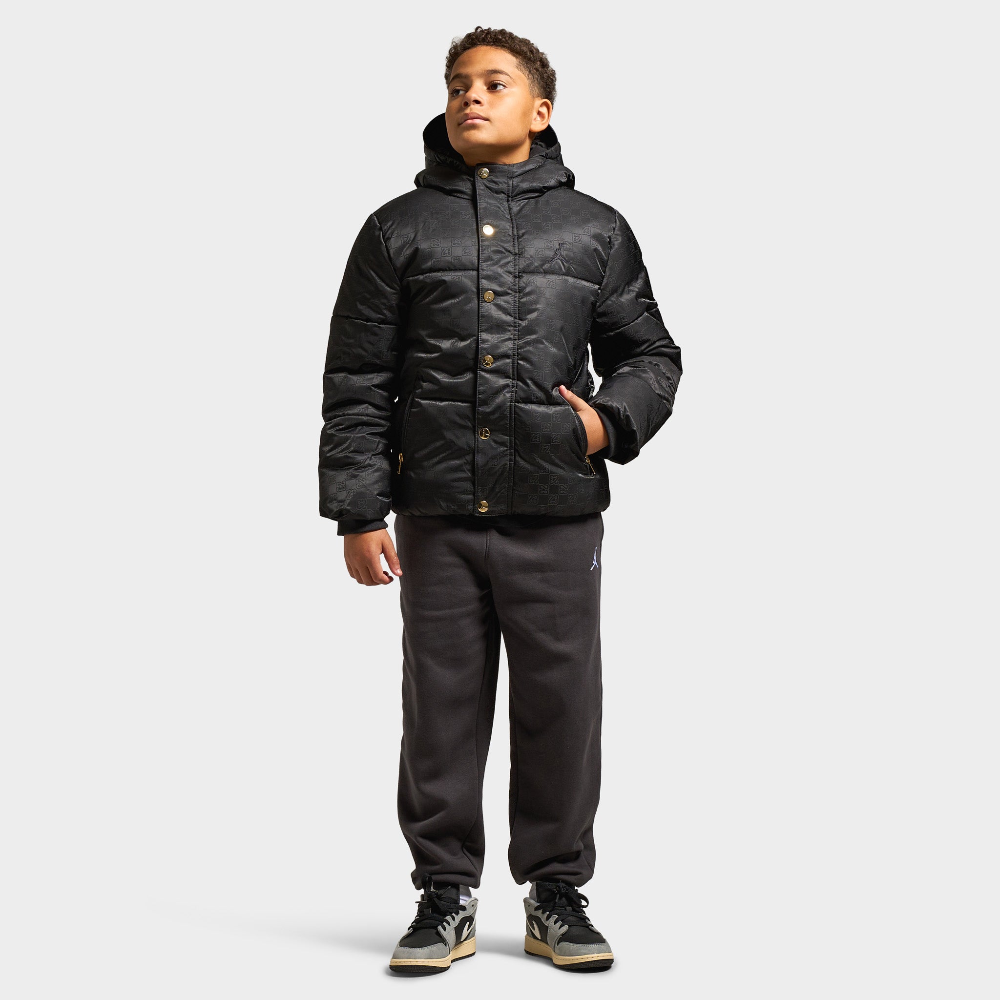 JORDAN ジャケット Jordan Juniors' 23 Jacquard Fill Jacket / Black – JD Sports