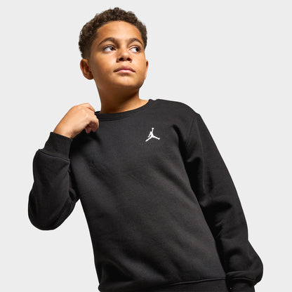 Jordan Juniors' Brooklyn Fleece Crew / Black
