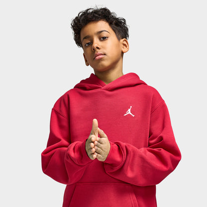 Jordan Juniors' MJ Brooklyn Fleece Pullover Hoodie / Gym Red