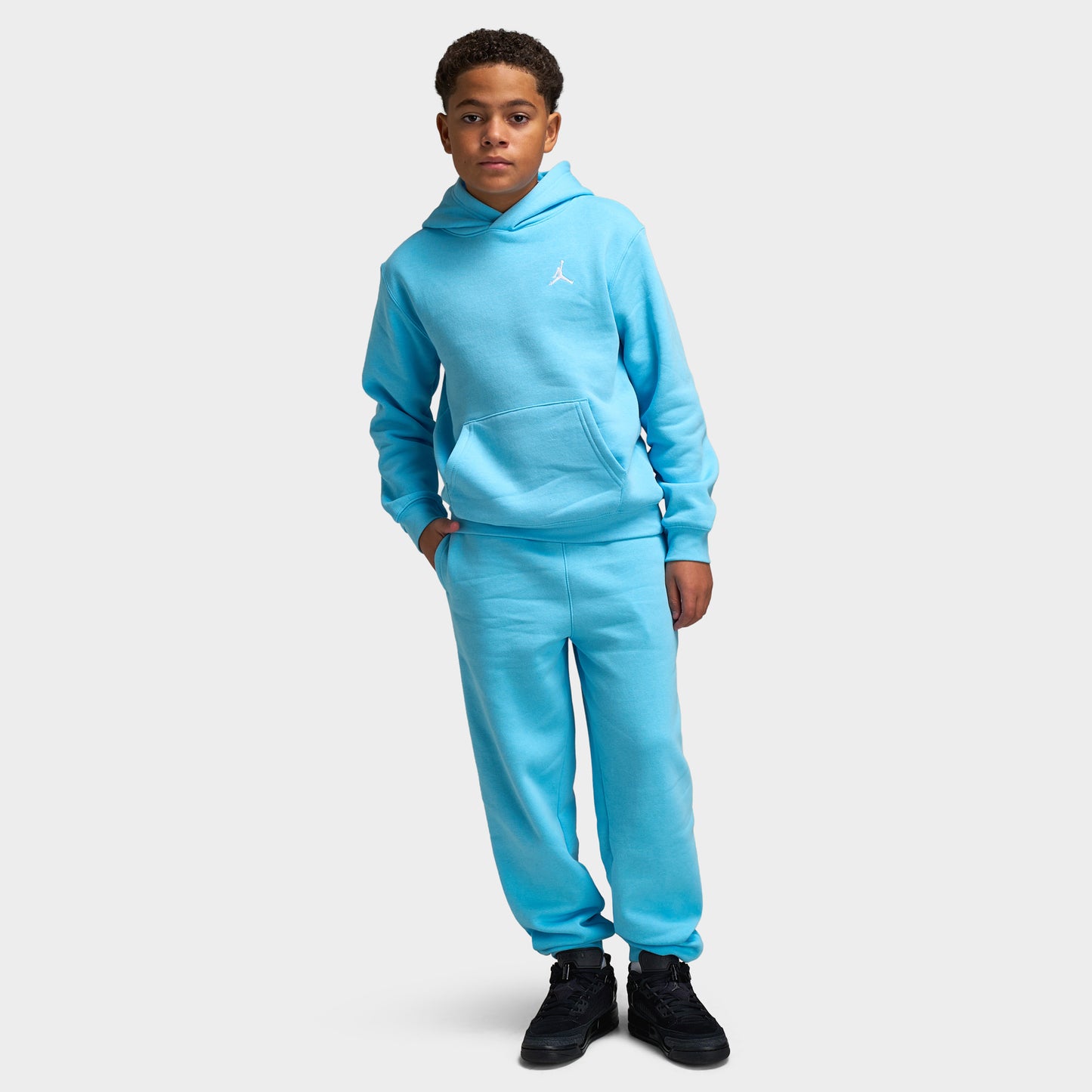 Jordan Juniors' MJ Brooklyn Pullover Hoodie / Blue Chill