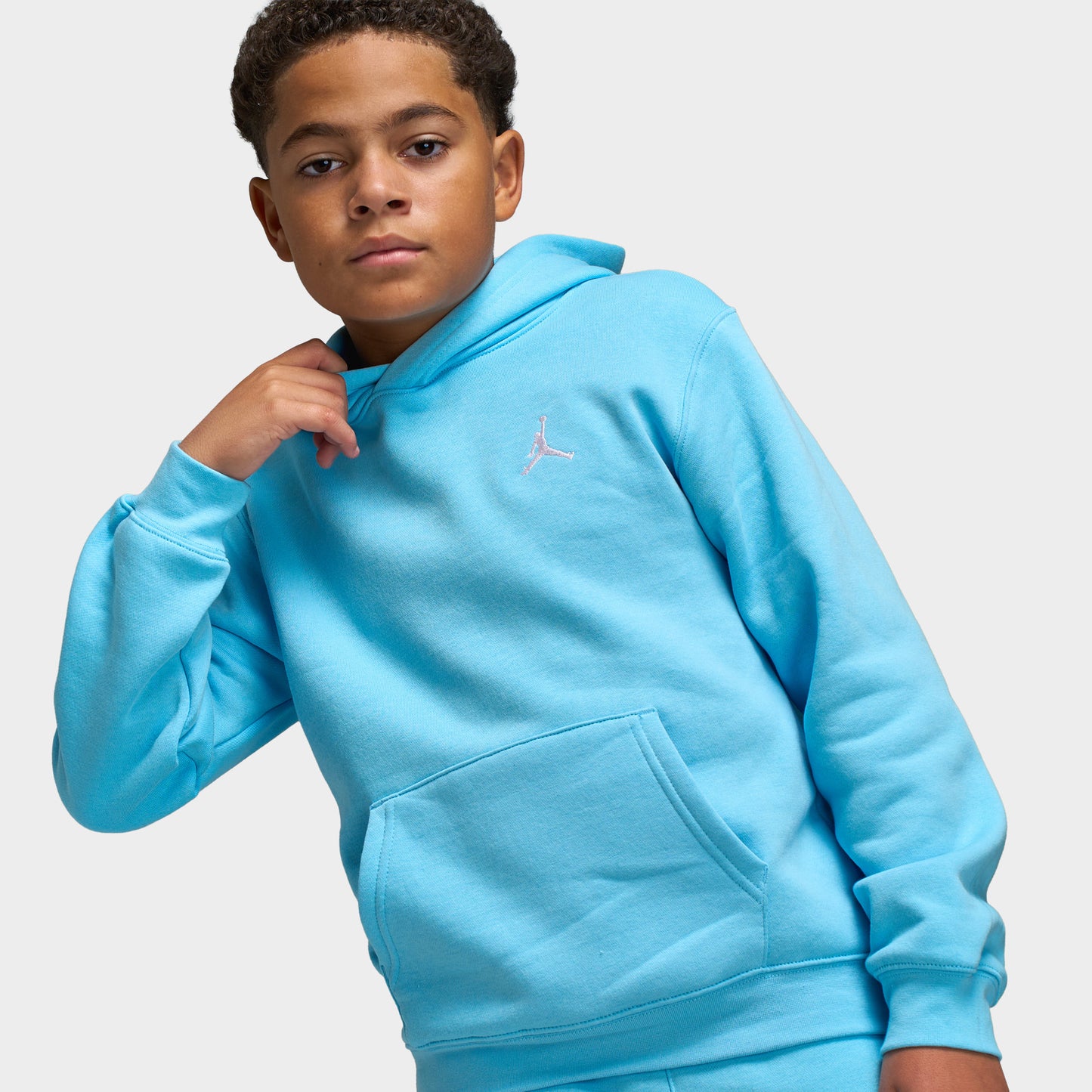 Jordan Juniors' MJ Brooklyn Pullover Hoodie / Blue Chill