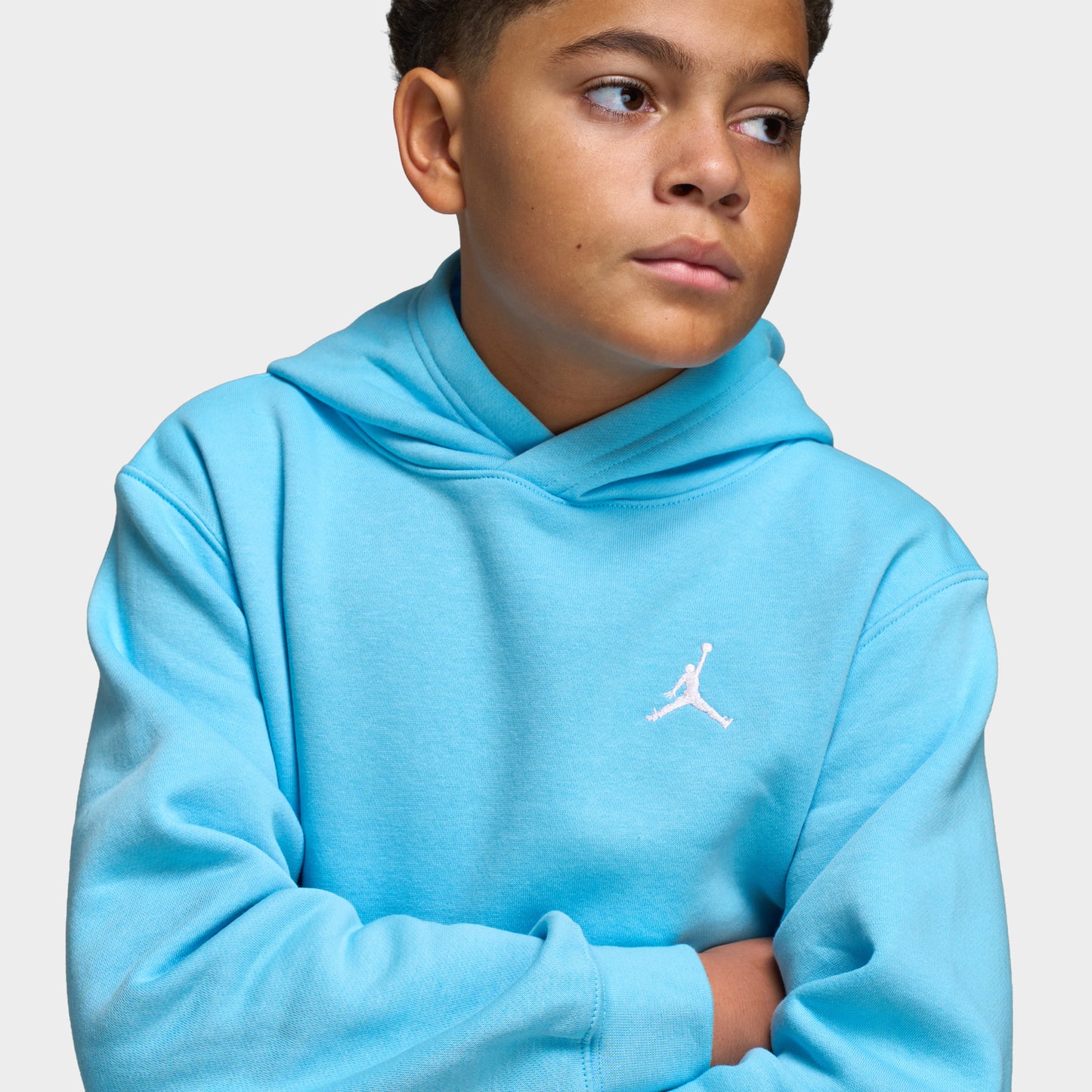 Jordan Juniors' MJ Brooklyn Pullover Hoodie / Blue Chill