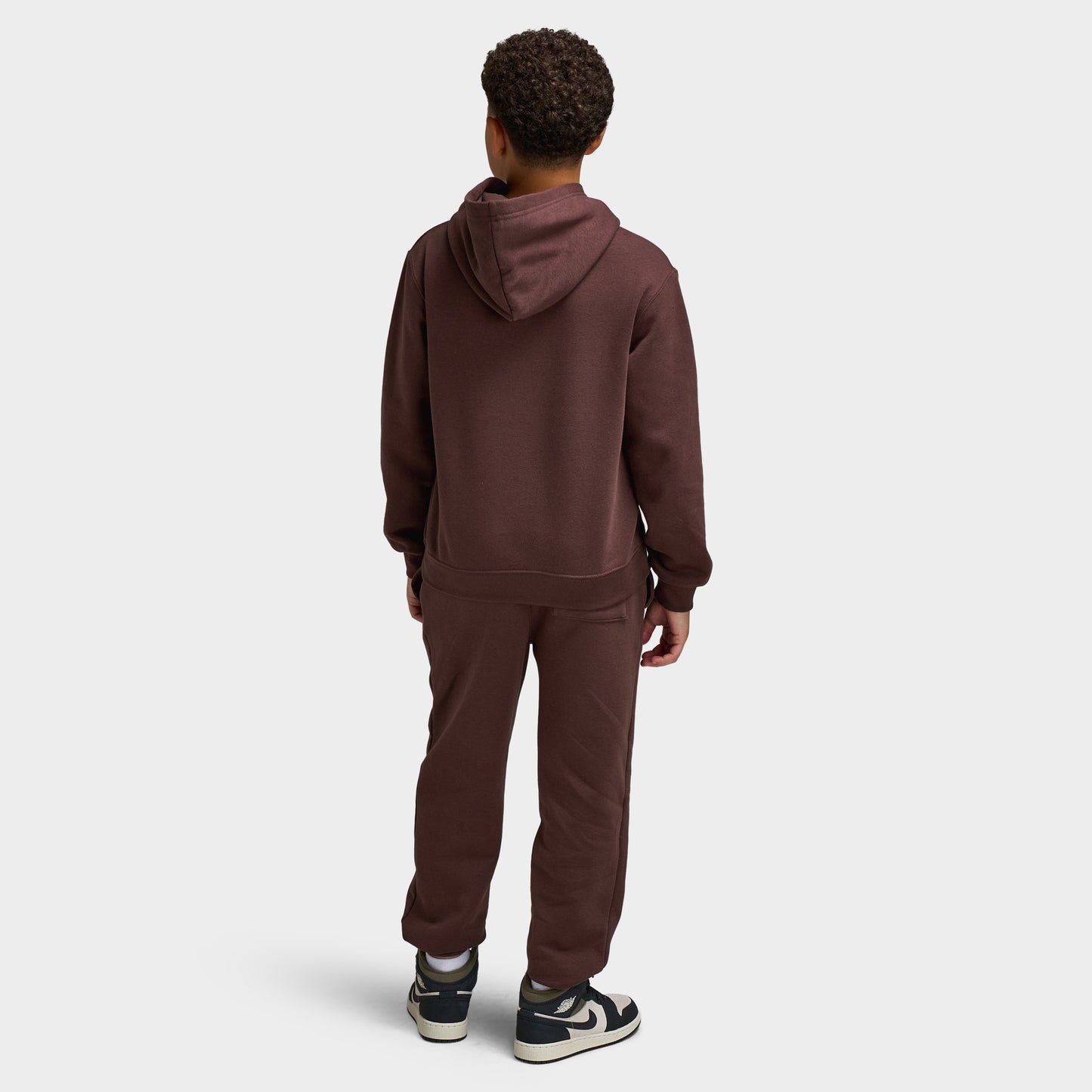 Jordan Juniors' MJ Brooklyn Fleece Pullover Hoodie / Baroque Brown