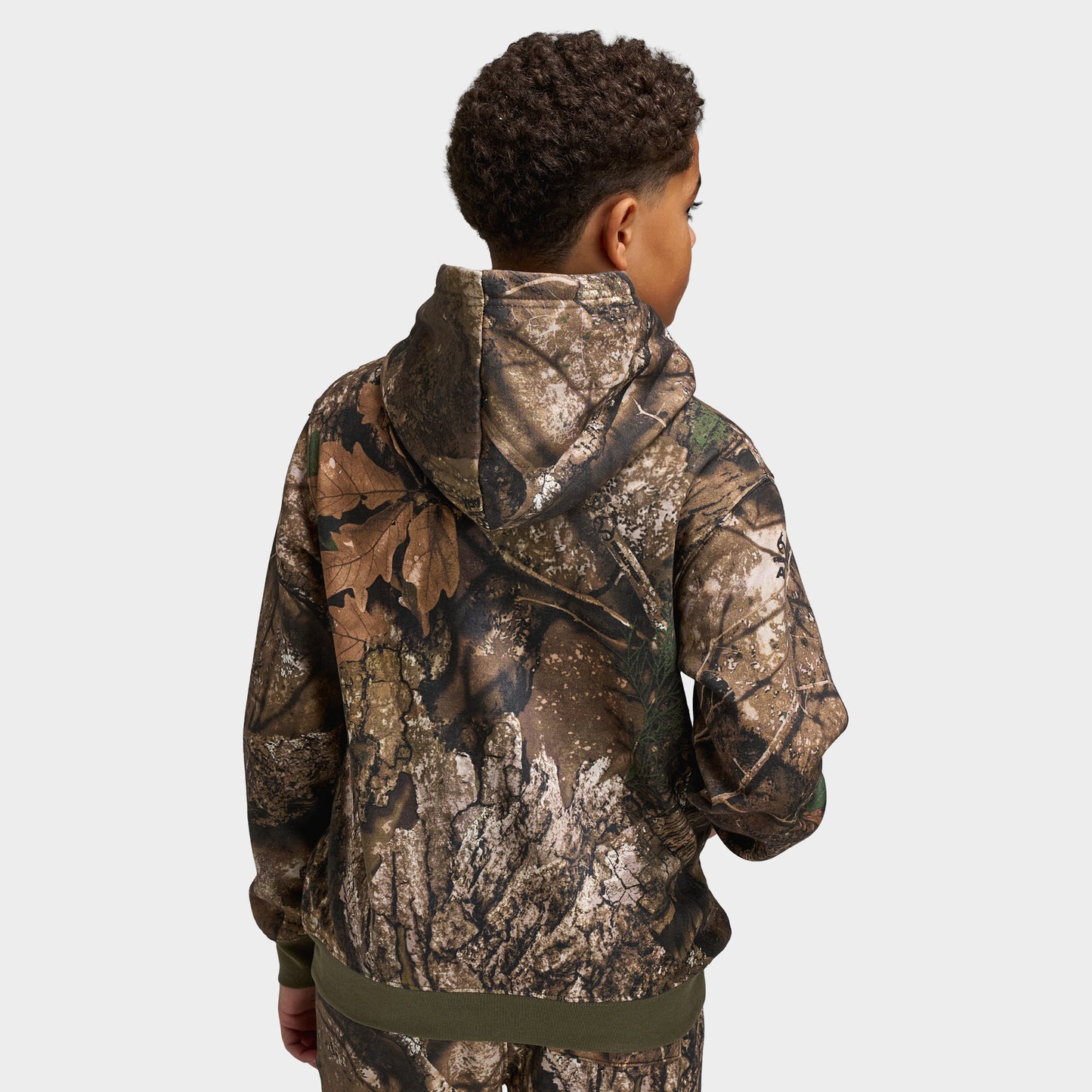 Jordan Juniors' MJ MVP Fleece Pullover Hoodie / Medium Olive Camo