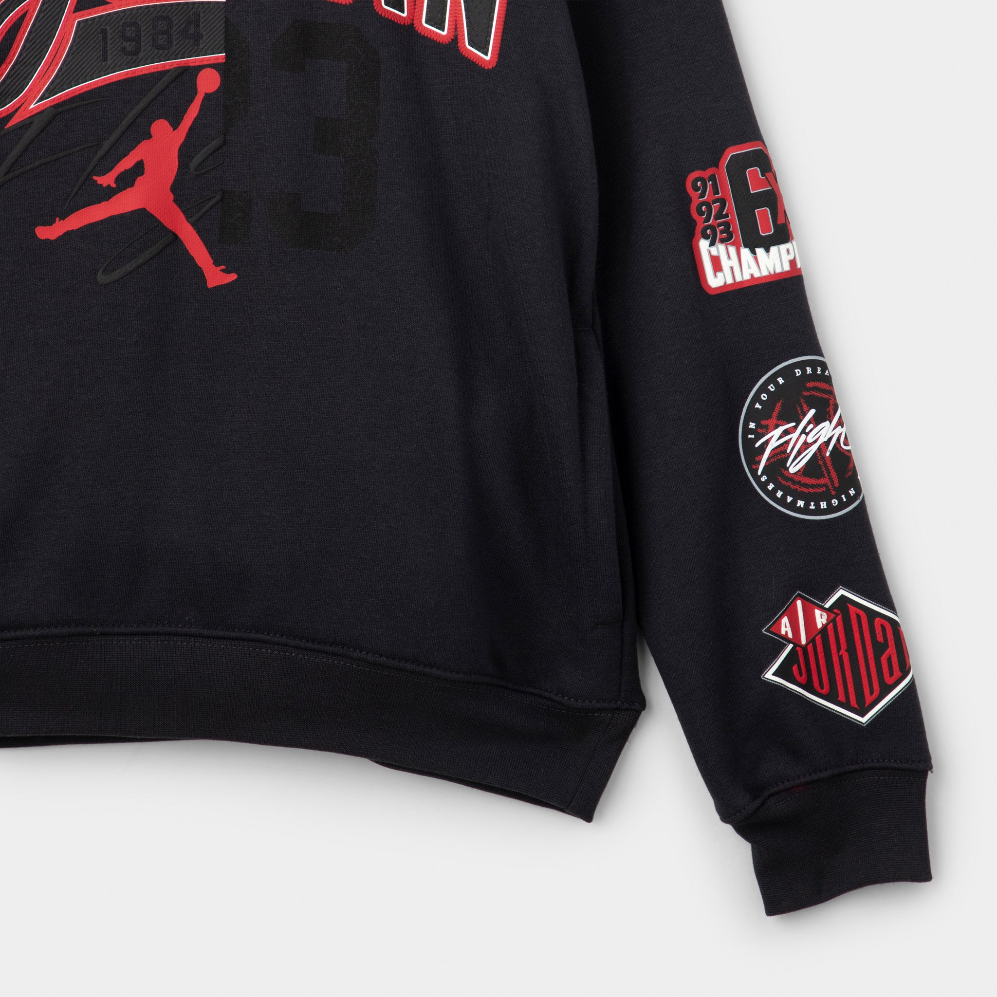 black and red hoodie jordan