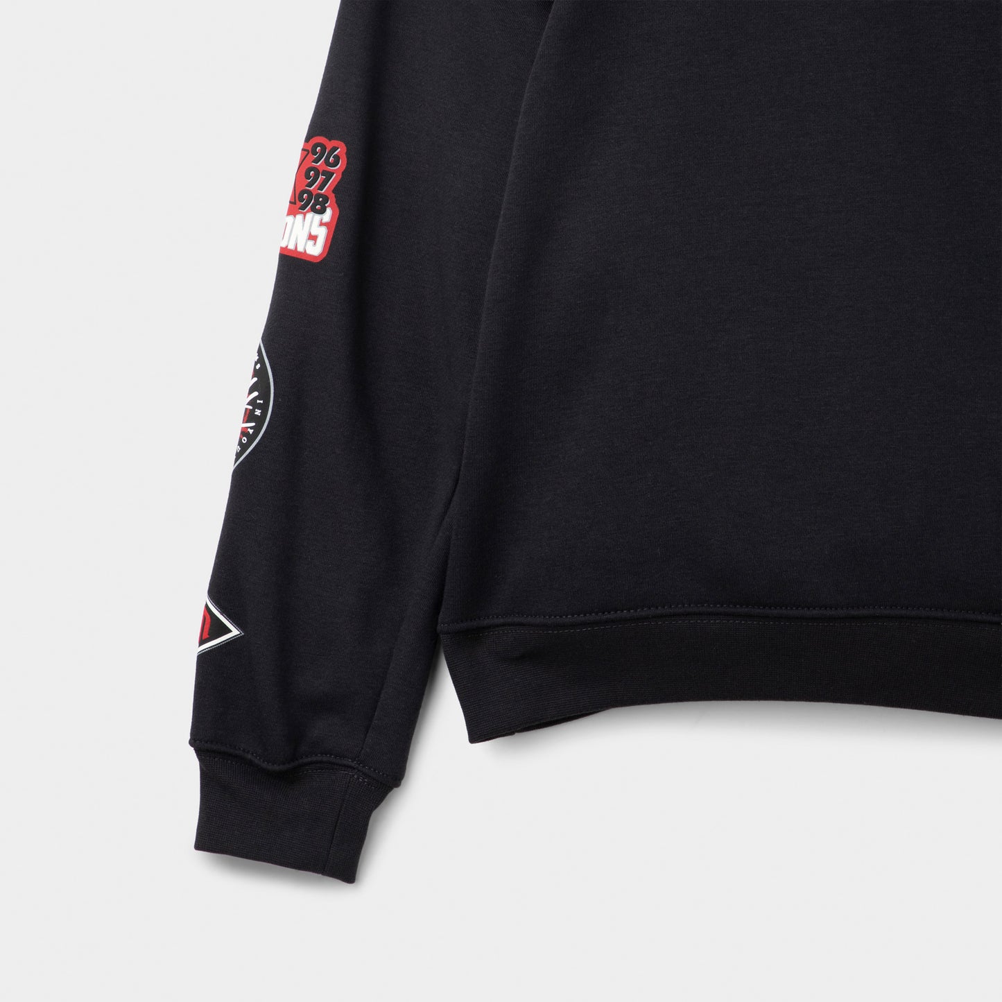 Jordan Juniors' Varsity Split Pullover Hoodie Off Noir / Gym Red