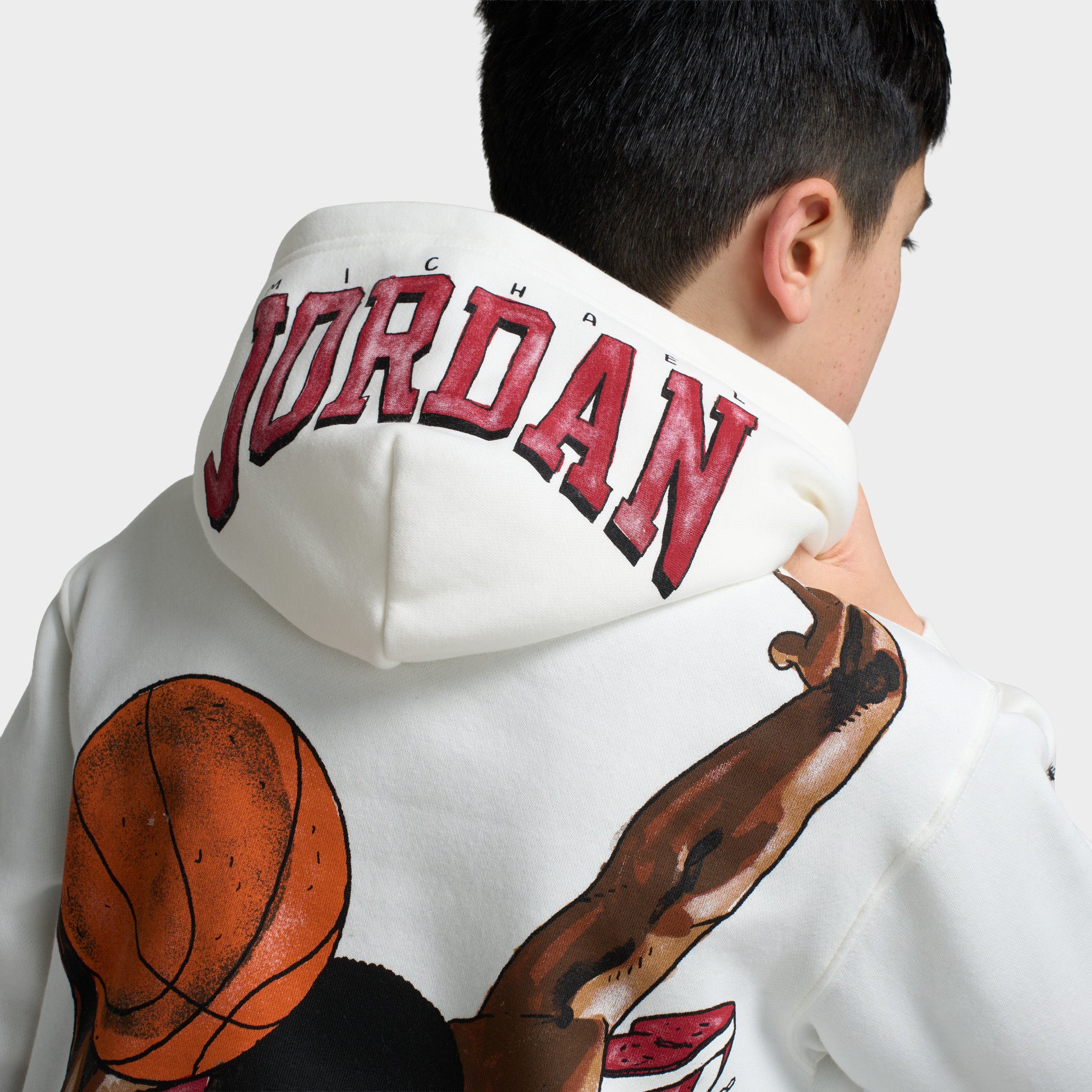 white red jordan hoodie