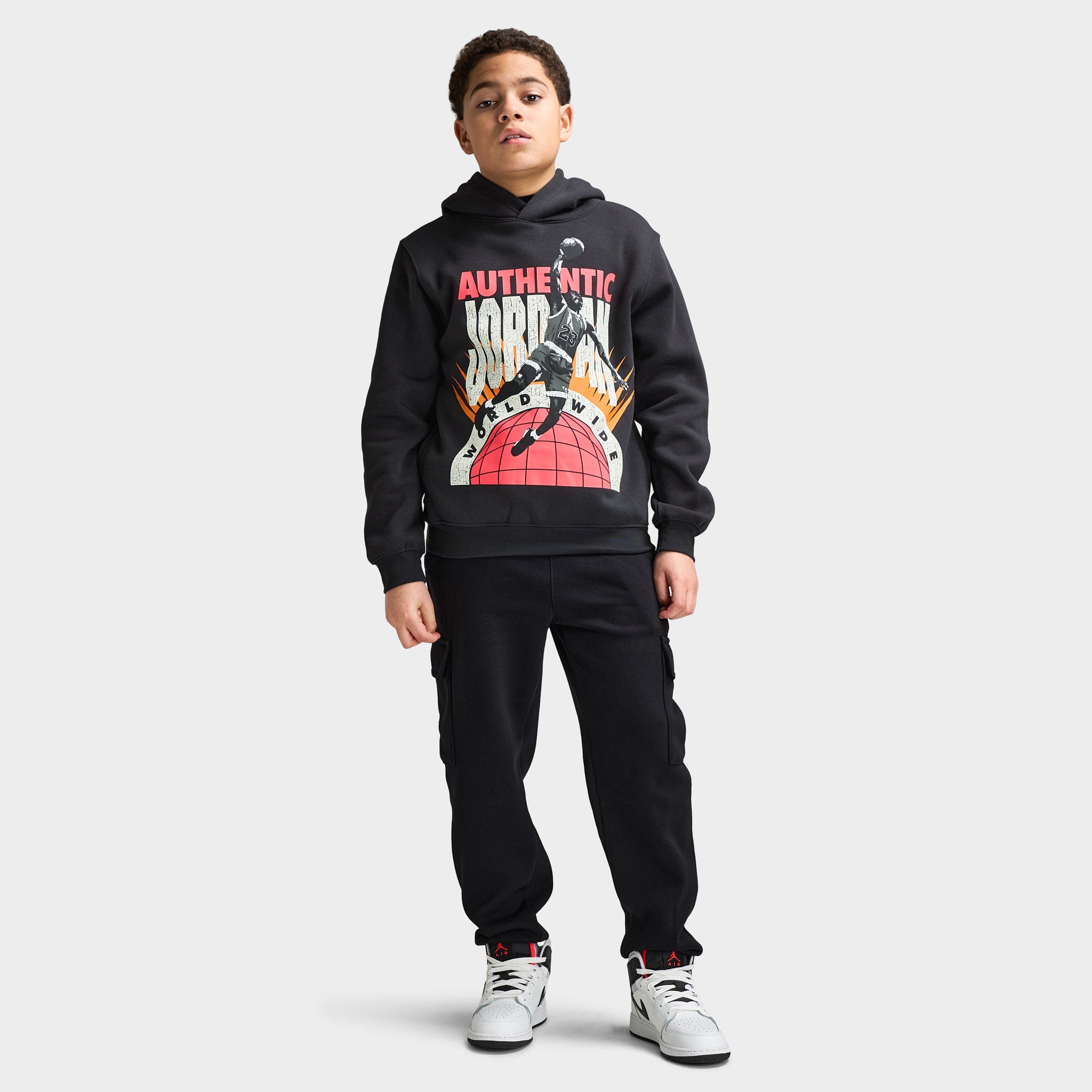 Jordan Juniors' Authentic Graphic Hoodie / Off Noir – JD Sports