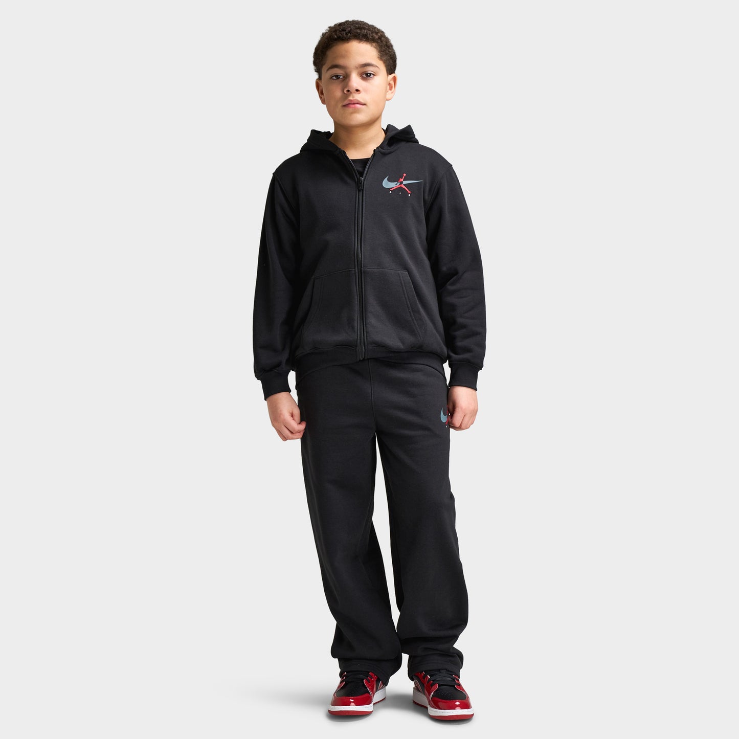 Jordan Junior Brand Arch Chandail à Capuchon entièrement zippé / Noir