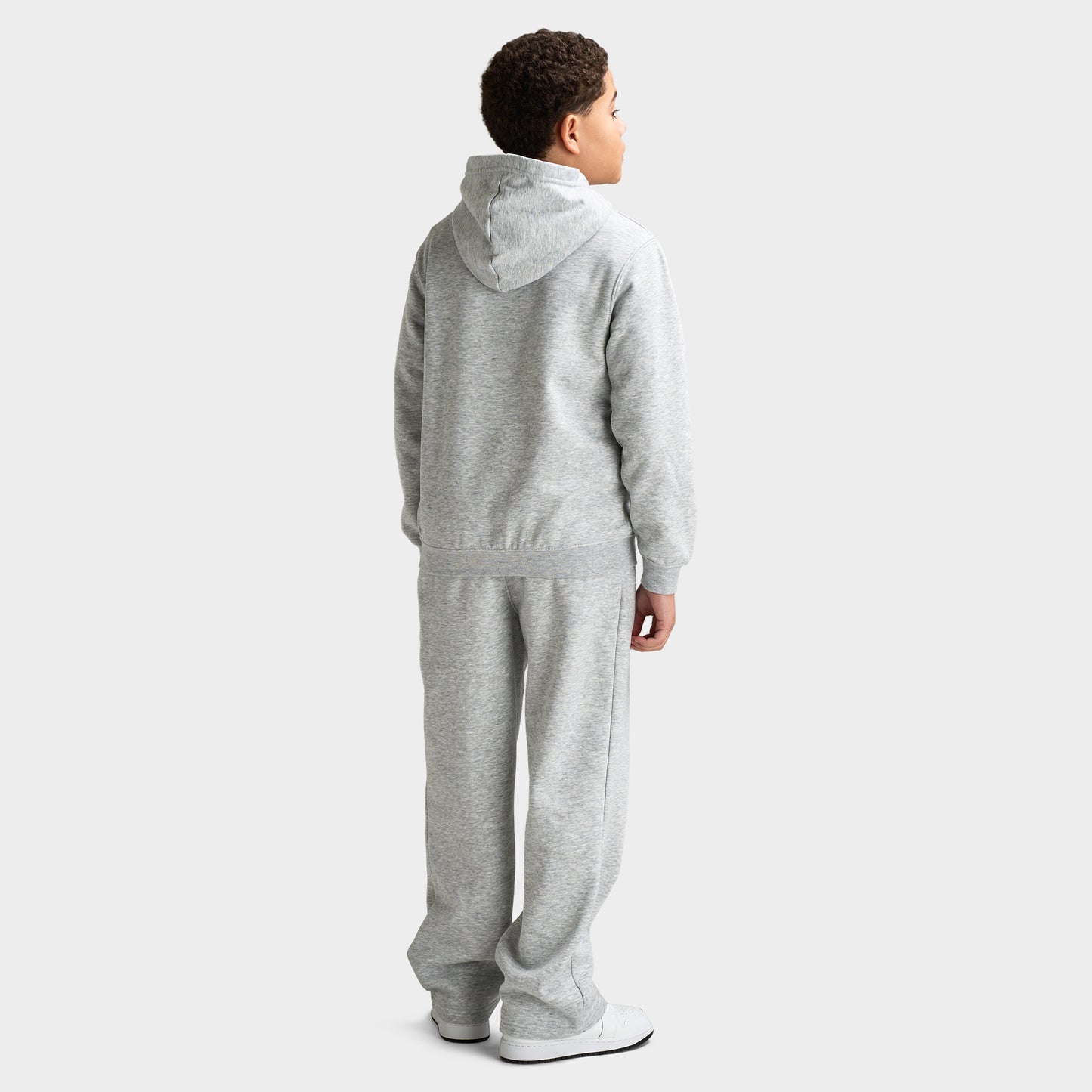Jordan Juniors' Brand Arch Pullover Hoodie / Grey Marl