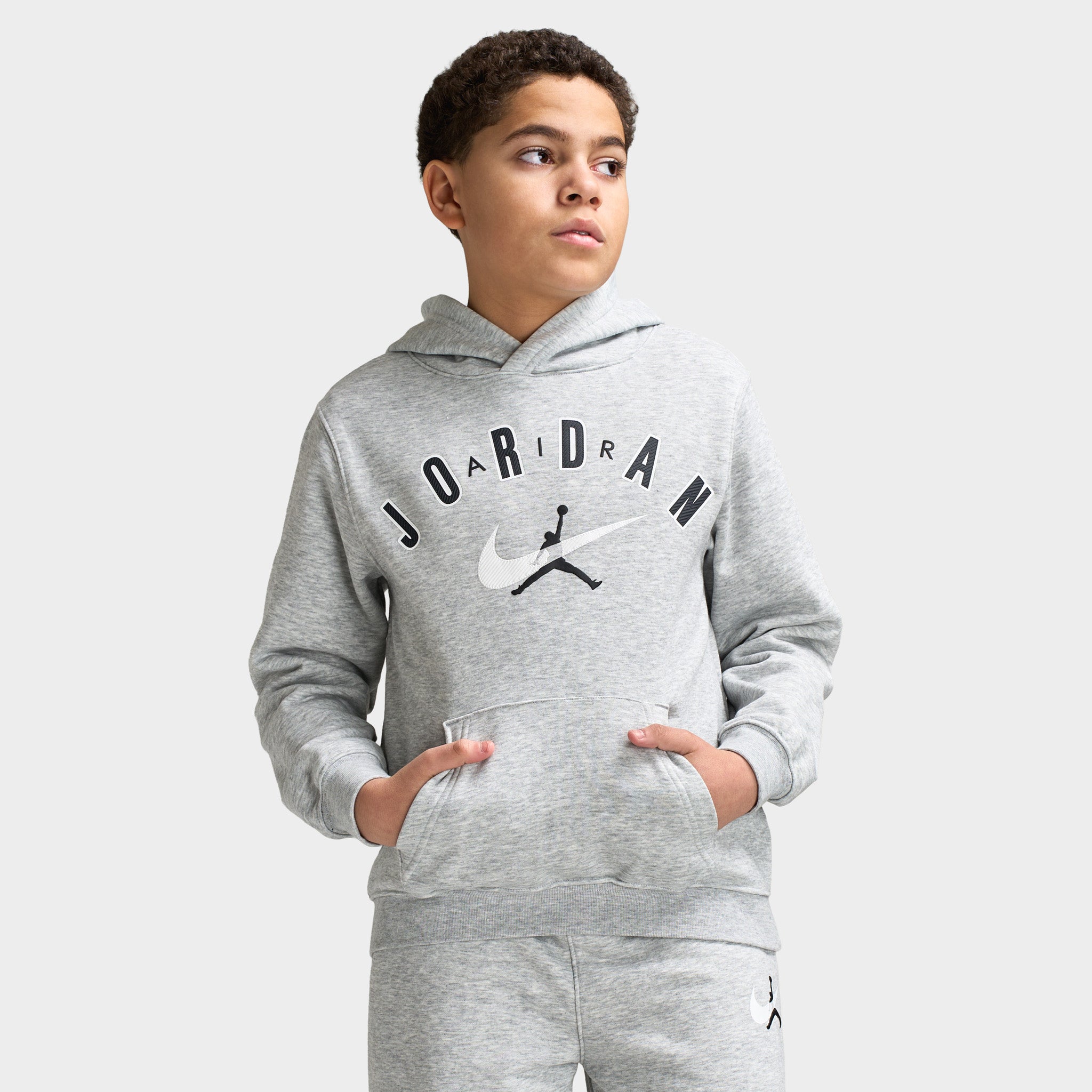 Jordan Juniors' Brand Arch Pullover Hoodie / Grey Marl – JD Sports