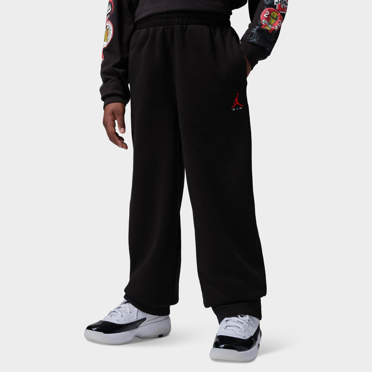 Jordan Junior Boys' Brooklyn Open Hem Pant / Black