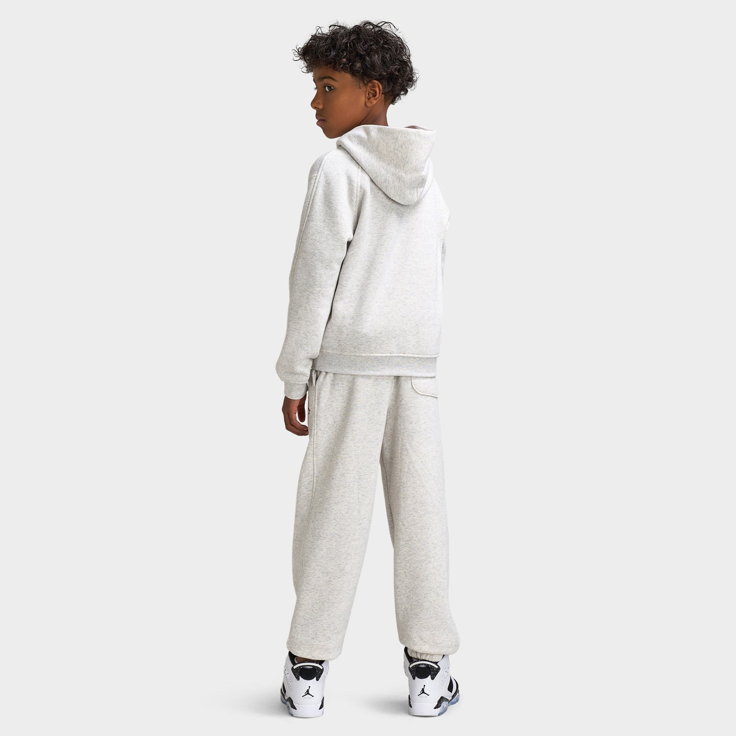 Jordan Junior Boys' Brooklyn Pullover Hoodie / Neutral Grey