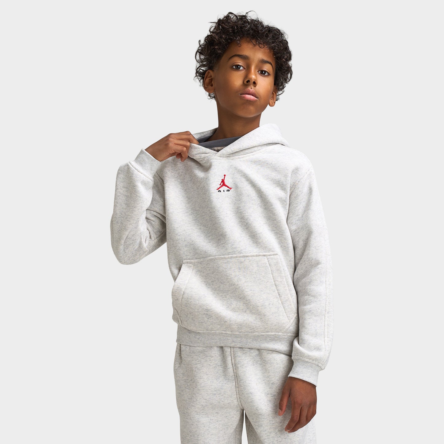 Jordan Junior Boys' Brooklyn Pullover Hoodie / Neutral Grey