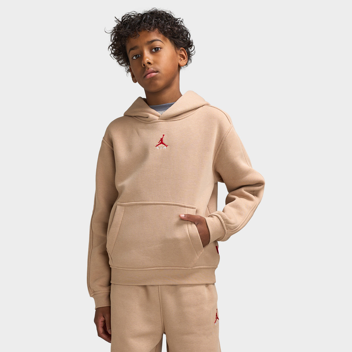 Jordan Junior Boys' Brooklyn Pullover Hoodie / Hemp