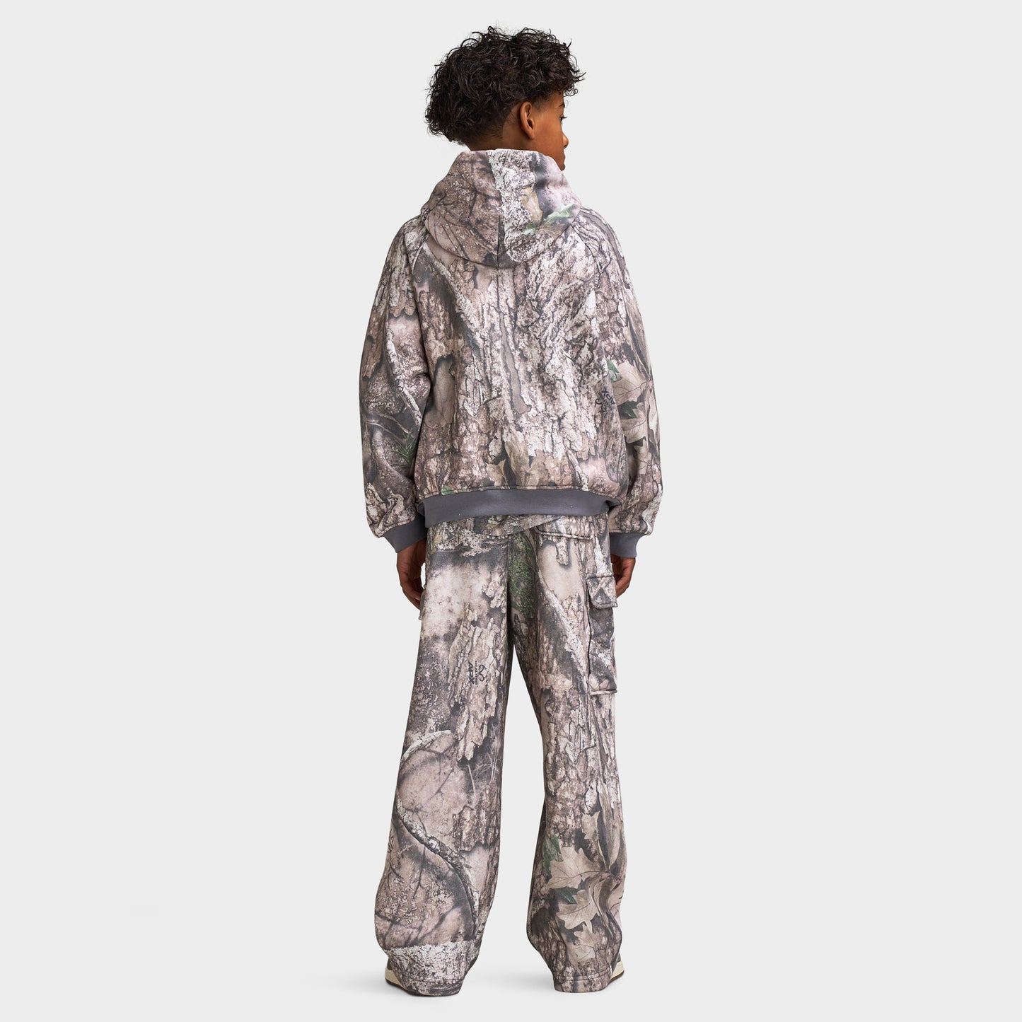 Jordan Junior Boys' Brooklyn Real Tree SSNL Fleece Hoodie / Swan