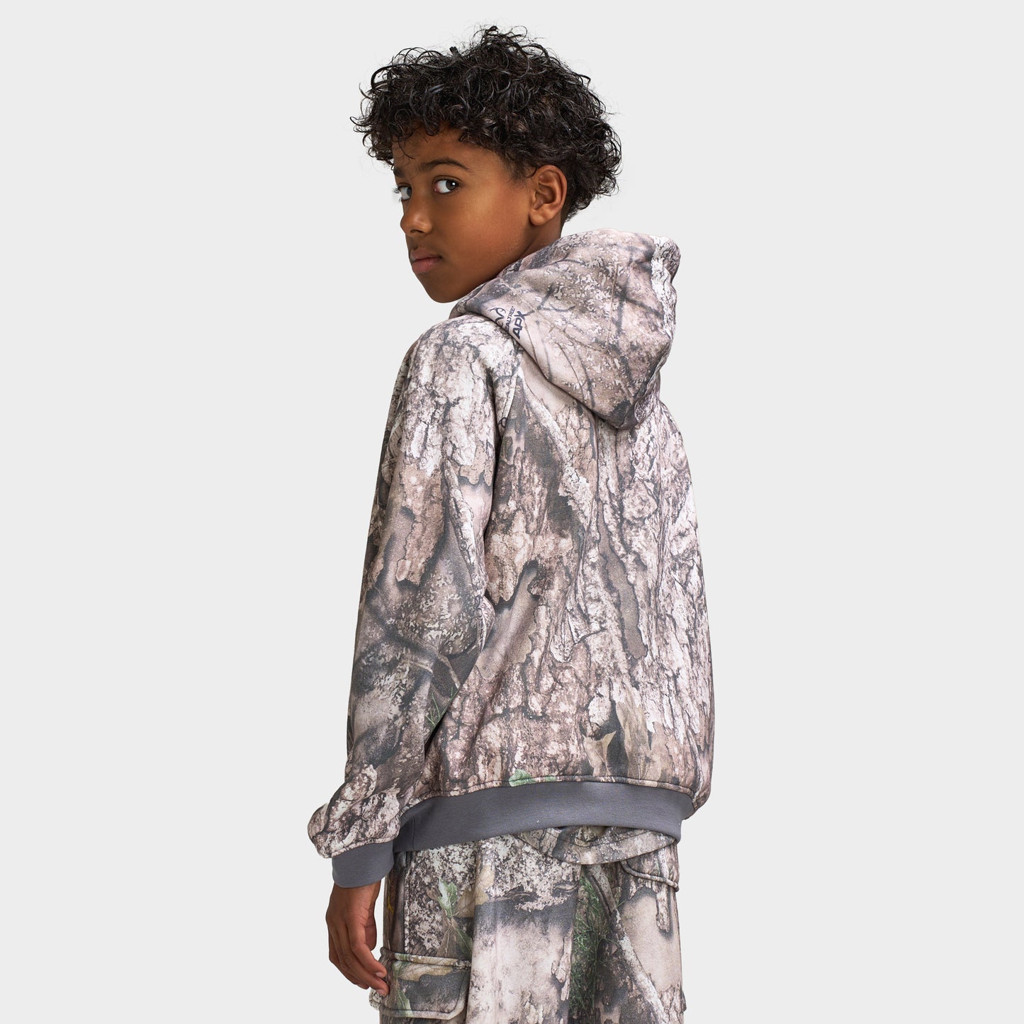 Jordan Junior Boys' Brooklyn Real Tree SSNL Fleece Hoodie / Swan
