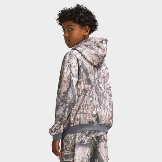Jordan Junior Boys' Brooklyn Real Tree SSNL Fleece Hoodie / Swan
