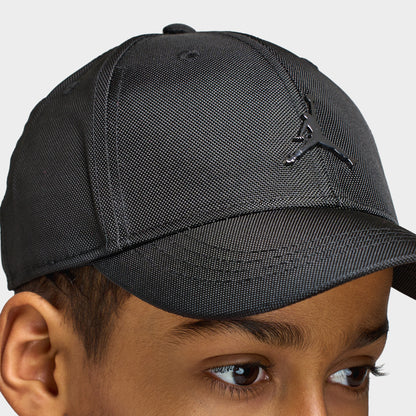 Jordan Big Kids Metal Jumpman Curve Brim Black / Gunmetal