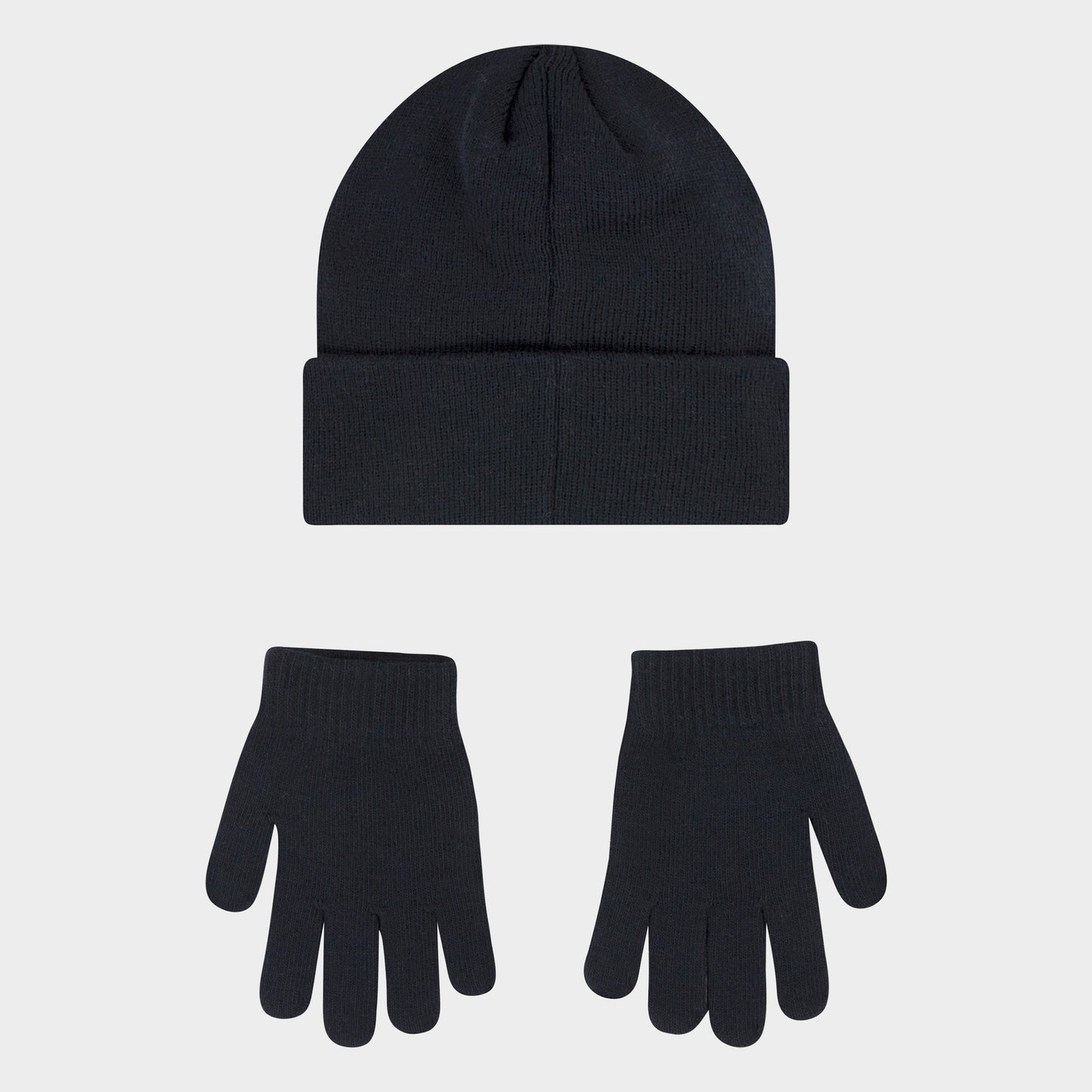 Nike Big Kids Club Beanie and Gloves Set / Black
