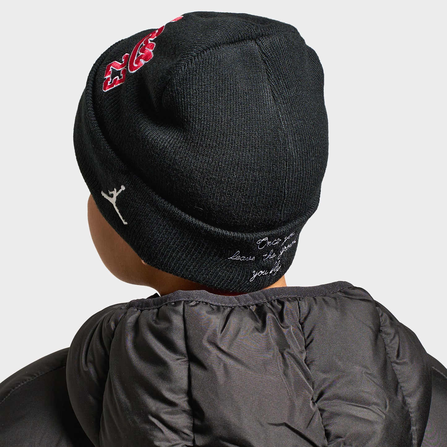 Jordan Junior Boys' HBR Varsity Beanie Black / Gym Red
