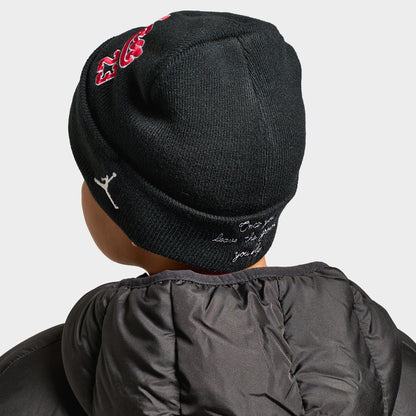 Jordan Junior Boys' HBR Varsity Beanie Black / Gym Red