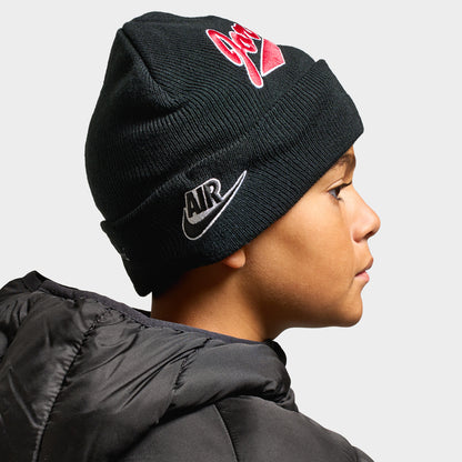 Jordan Junior Boys' HBR Varsity Beanie Black / Gym Red