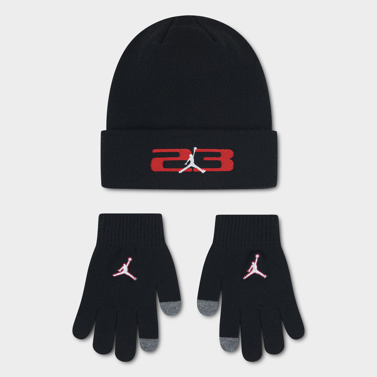 Jordan Junior Garçon 23' Ensemble toque et gants / Noir