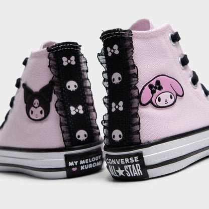 Converse Enfants Chuck Taylor All Star Hi My Melody & Kuromi Noir / Rose - Brun