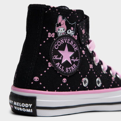 Converse Children's Chuck Taylor All-Stars Hi My Melody & Kuromi Black / Pink - Brown
