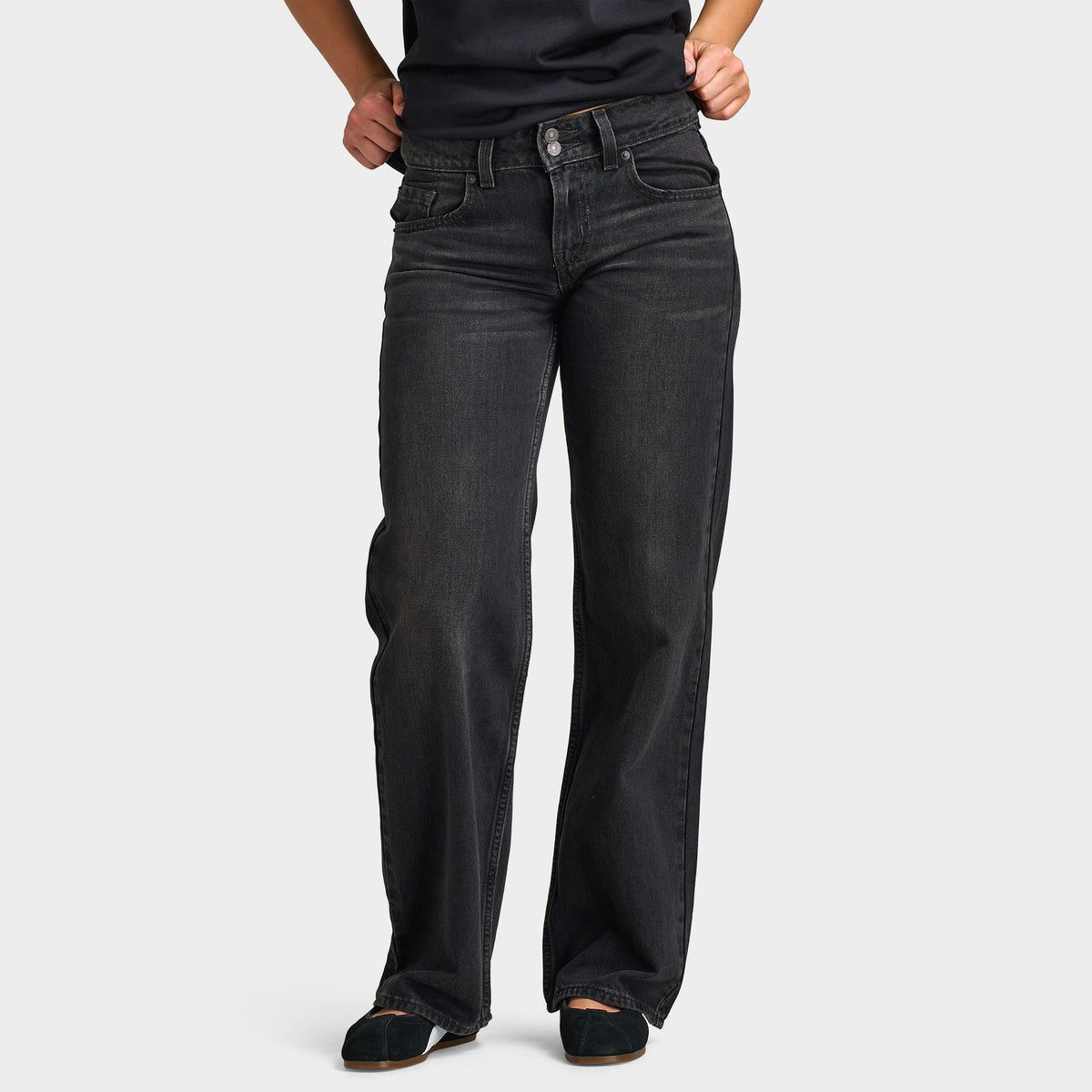 Levi's Women's Superlow Loose So Fundamental / Black