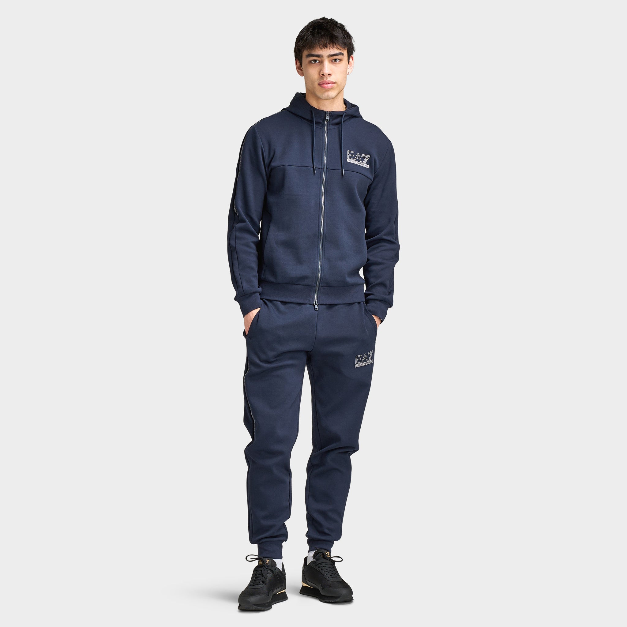 EA7 Fullzip Hoodie / Armani Blue – JD Sports