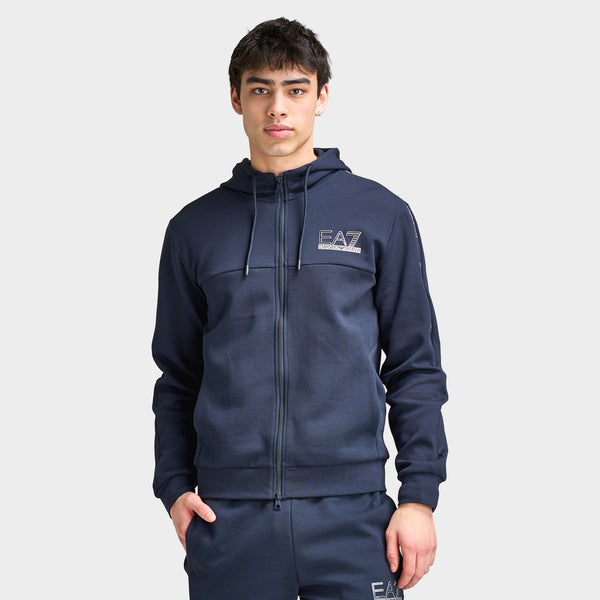 EA7 Emporio Armani 青 ジップアップパーカー EA7 Full-Zip Hoodie / Armani Blue – JD Sports