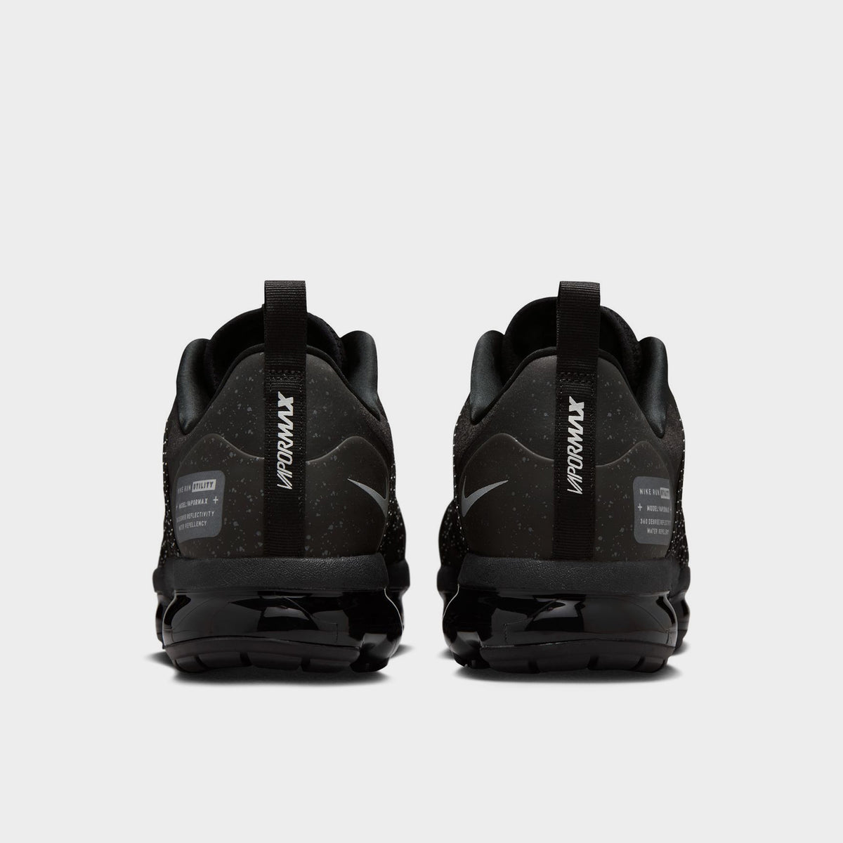 Nike Air Vapormax Run Utility pour hommes Noir / Argent réfléchissant