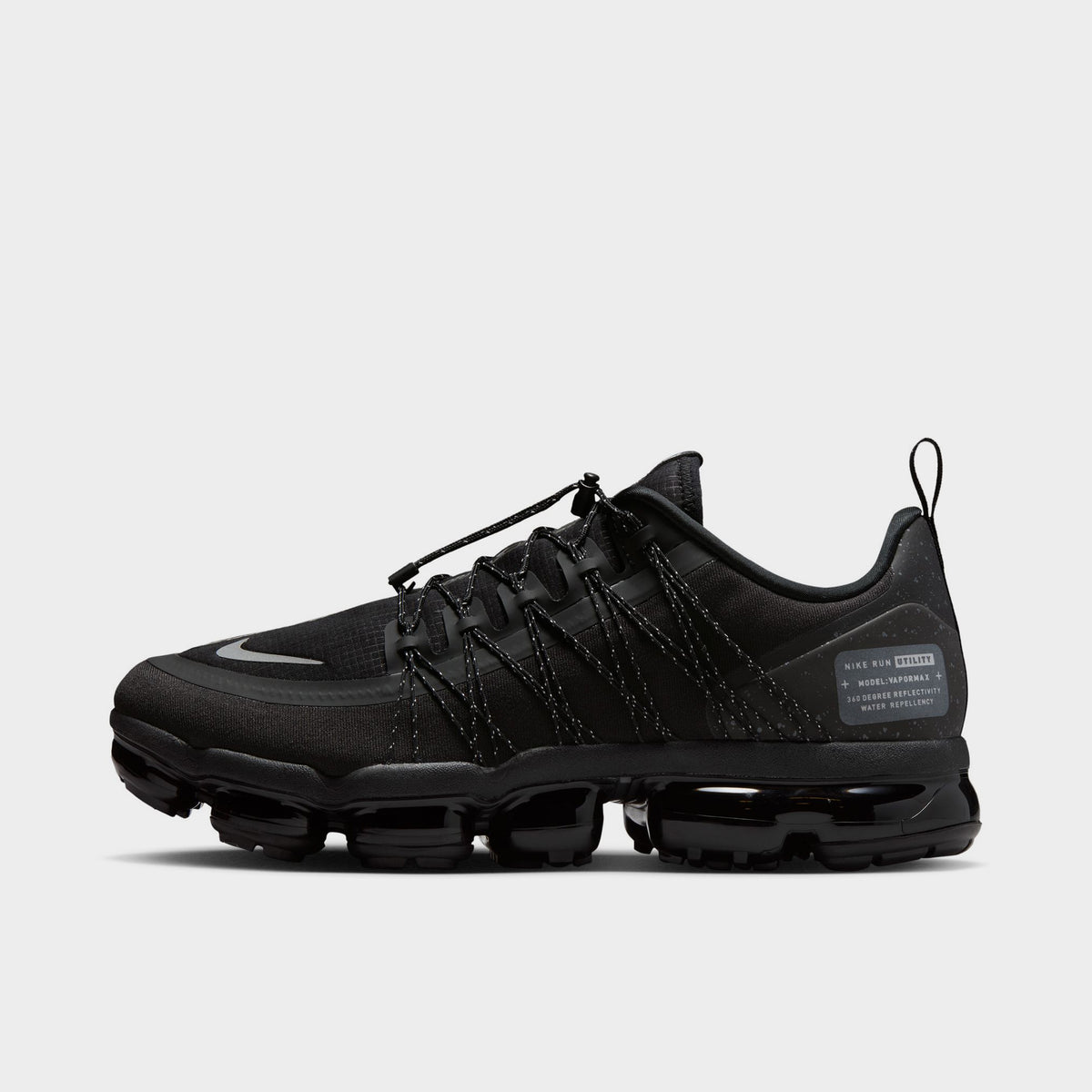 Nike Air Vapormax Run Utility pour hommes Noir / Argent réfléchissant